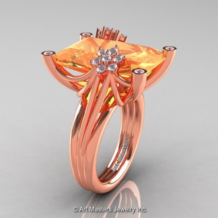 Modern-Bridal-14K-Rose-Gold-Peach-Sapphire-Diamond-Honeymoon-Cocktail-Ring-R292-14KRGDPES-P-700×700