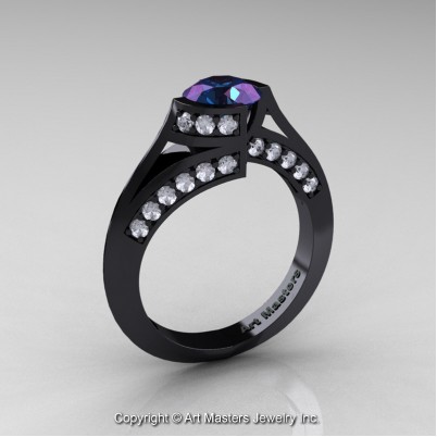 Modern-French-14K-Black-Gold-1-0-Carat-Alexandrite-Diamond-Engagement-Ring-Wedding-Ring-R376-14KBGDAL-P1-402×402