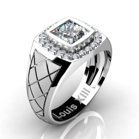 Louis-XIII-Modern-14K-White-Gold-1-25-Carat-Princess-Certified-Diamond-Wedding-Ring-R1131-14KSWGCVVSD